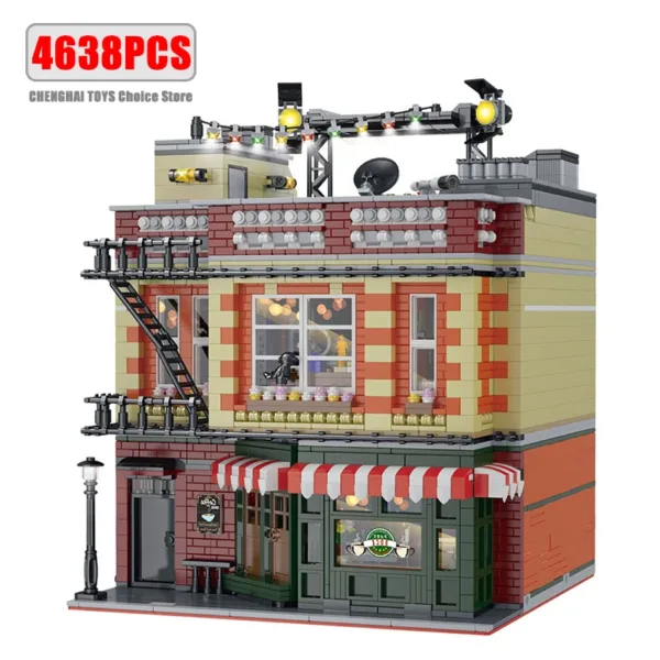 Creative Modular Building Blocks Café Model Set