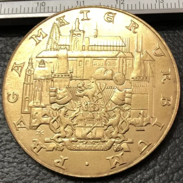 Czechoslovakian 10 Dukatu Gold Token Replica - Image 2