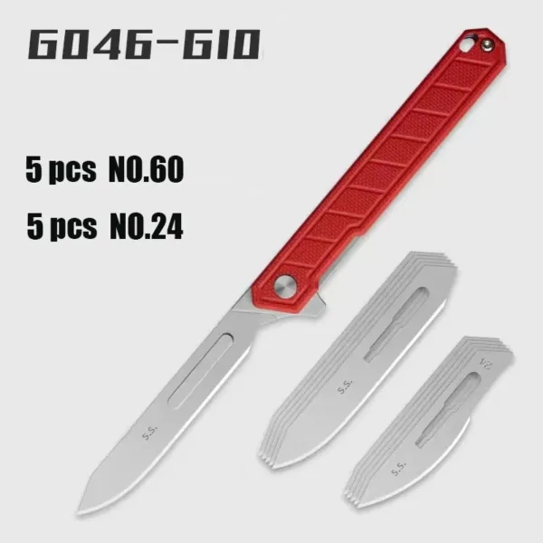 PEI G10 Folding Utility Knife with Clip - Image 7