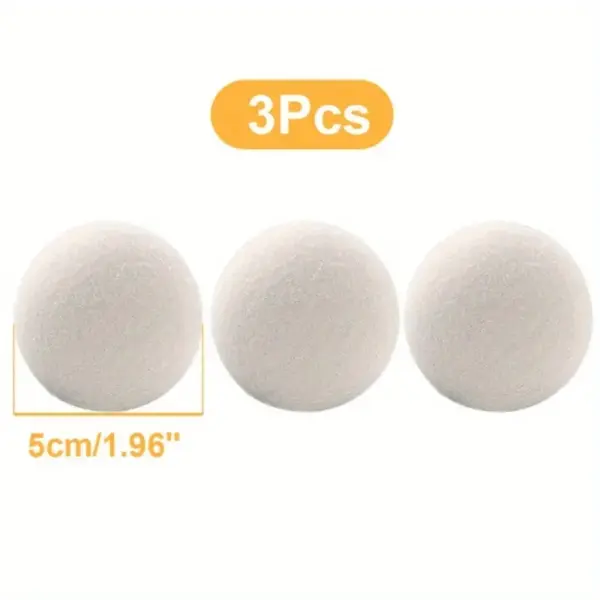 3pcs Eco-Friendly Wool Dryer Balls Set - Image 3