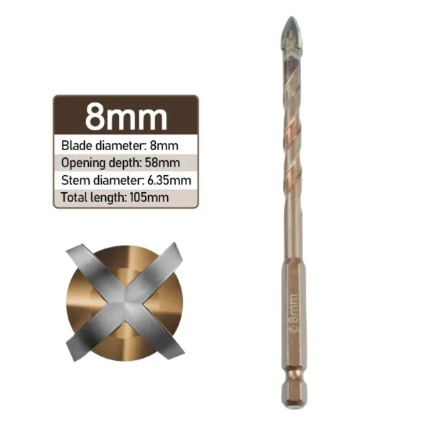 Carbide Tile Drill Bit Set 3-12mm - Image 10