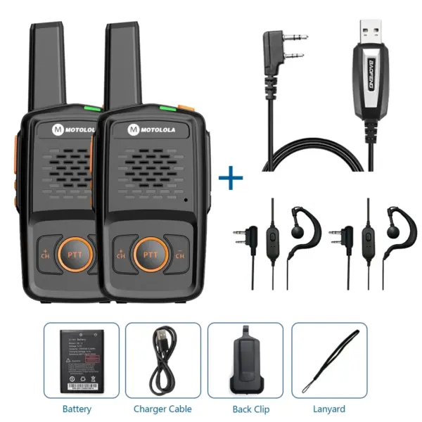 Motolola MT-N1 Mini Walkie Talkie 16 Channels - Image 10