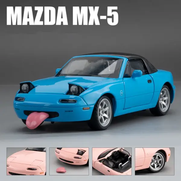 1:32 Mazda MX-5 Alloy Diecast Car Model - Image 9