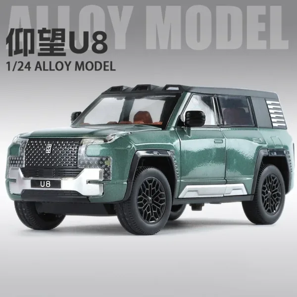 1:24 Alloy Diecast BYD Look UPAT U8 Car Model - Image 5