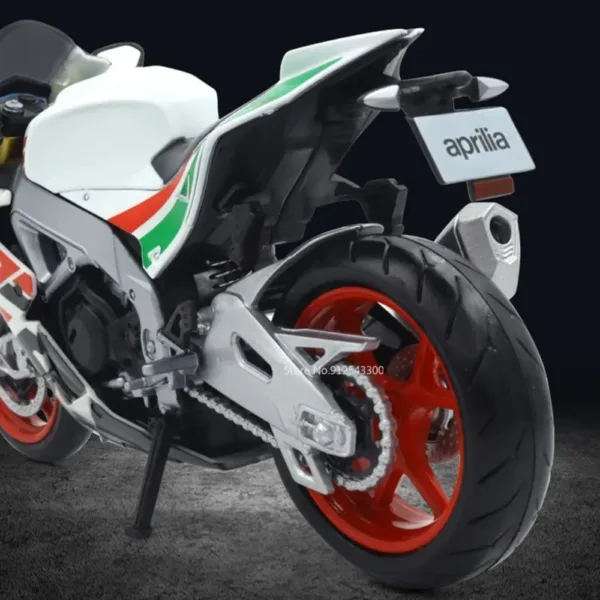 1:12 Scale Aprilia RSV4 Alloy Motorcycle Model - Image 5