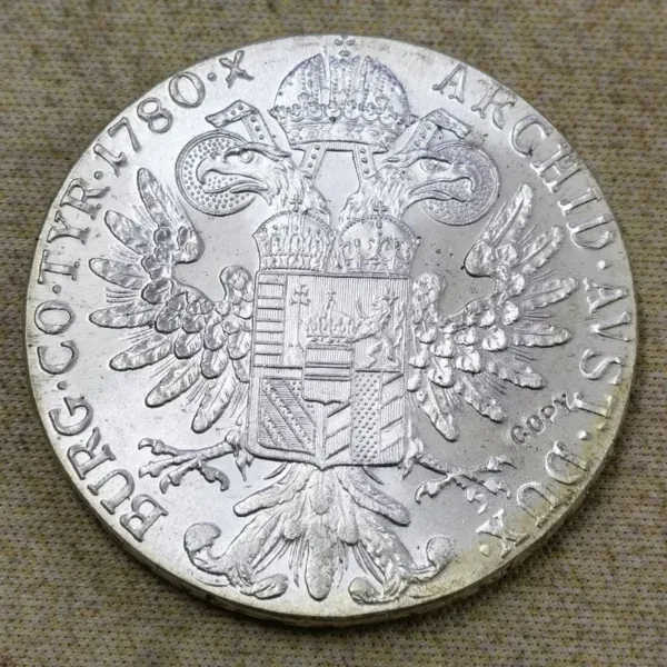 Maria Theresa 1780 Silver Replica Thaler Coin - Image 2