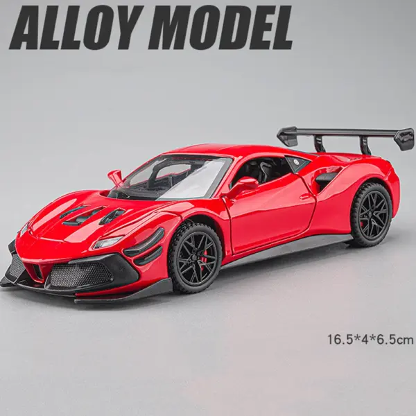 1:32 F488 Alloy Sport Car Model with Lights - Image 8