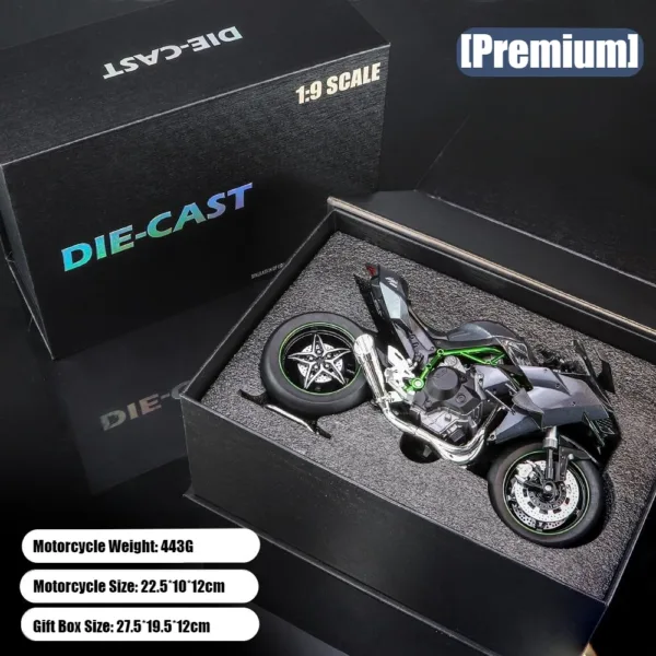 Kawasaki H2R Ninja 1/9 Scale Diecast Motorcycle - Image 4