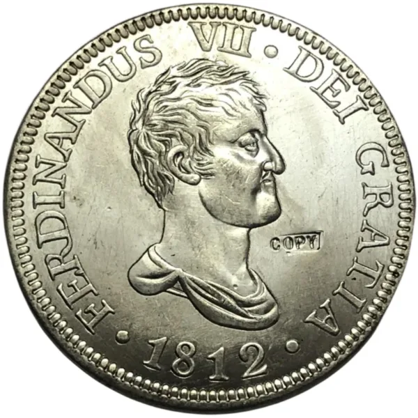 1812 Spain 8 Reales Silver Reproduction Coin