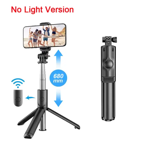 Extended Bluetooth Selfie Stick with Tripod Light - Image 7