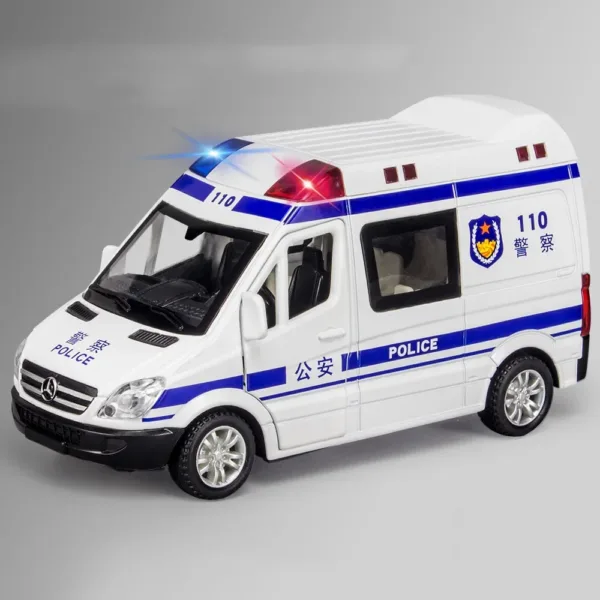 1:32 Diecast Ambulance Model with Sound & Light - Image 5