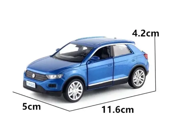 1:36 Volkswagen T-Roc Alloy Model Toy Car - Image 2