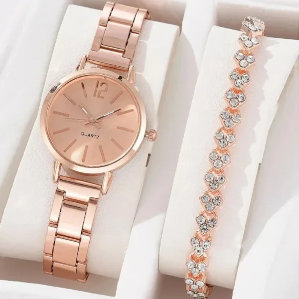 Women's Simple Alloy Quartz Watch Set - Image 9