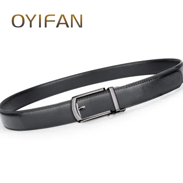 Men's Genuine Leather Automatic Buckle Belt - Image 6