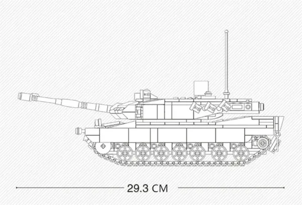 766PCS Leopard 2A5 Tank Building Block Set - Image 5