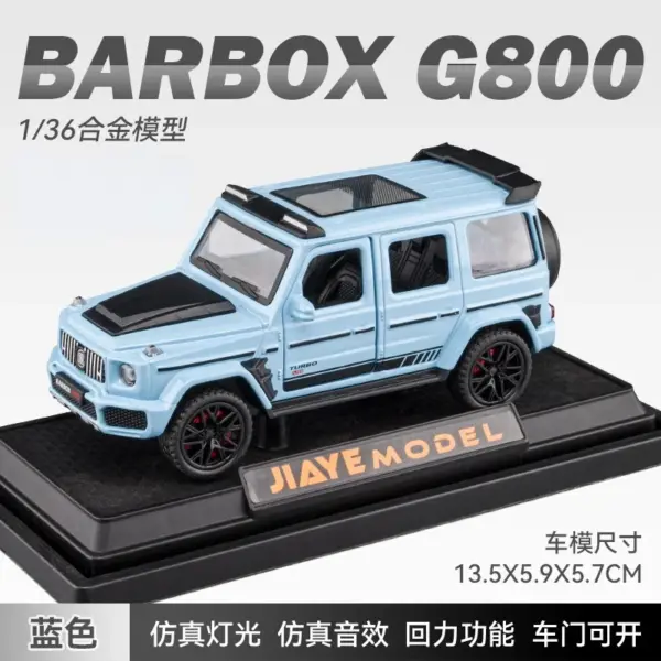 1:36 Diecast Mercedes Benz BRABUS G800 Model - Image 10