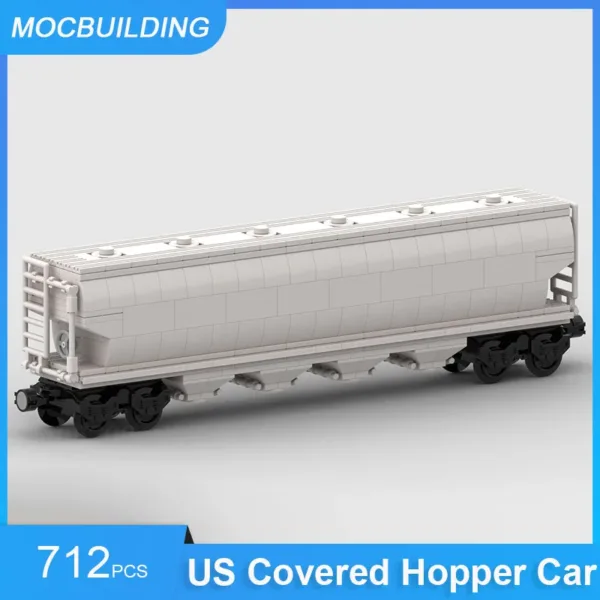 US Covered Hopper Car Building Blocks Set - Image 3