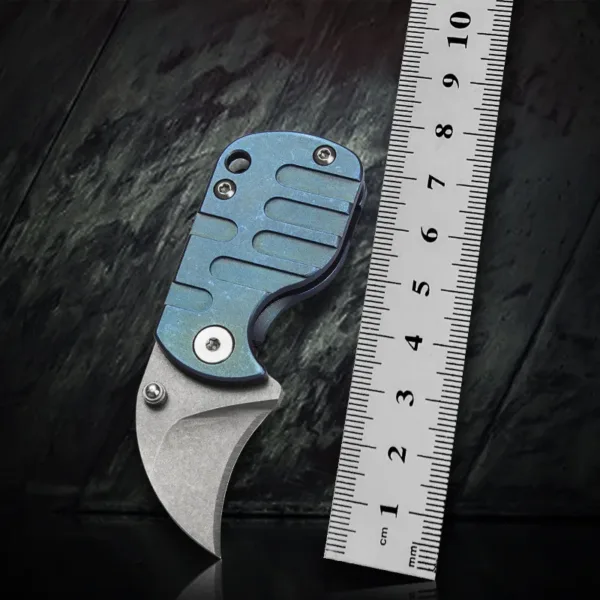 Titanium Alloy Folding Knife S35VN Steel EDC Tool - Image 2