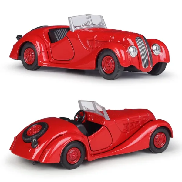 1/36 BMW 328 Diecast Model Retro Car - Image 5