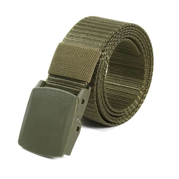 Unisex Canvas Tactical Belt for Outdoor Use - Image 3