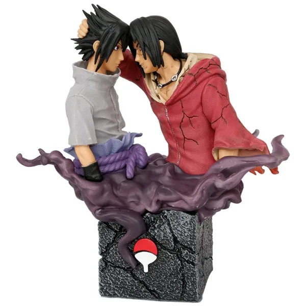 17cm Naruto Uchiha Itachi & Sasuke Figure - Image 7