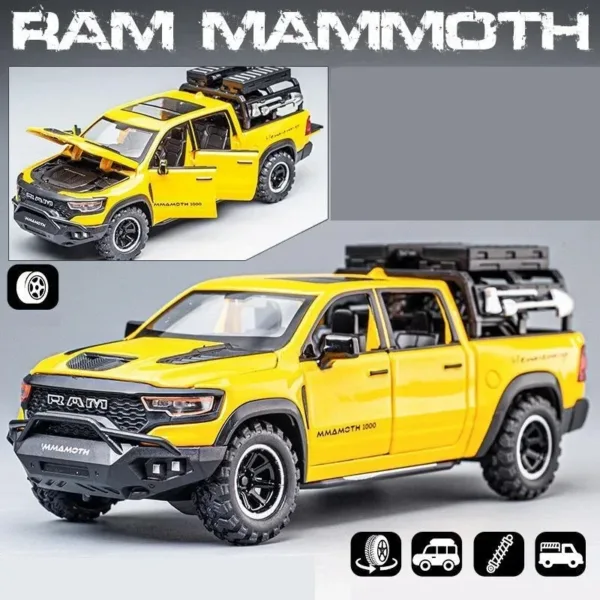 1:32 Dodge RAM Mammoth Pickup Toy Model - Image 8