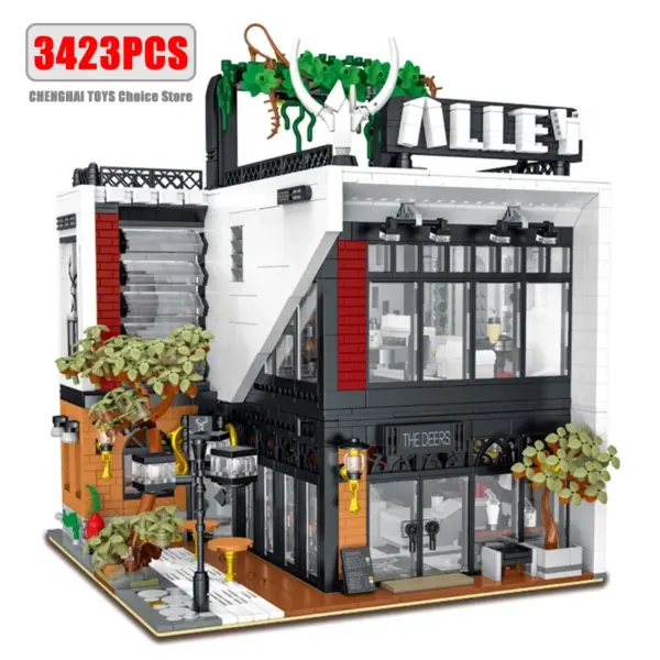 Modern Deers Milk Tea Shop Building Kit