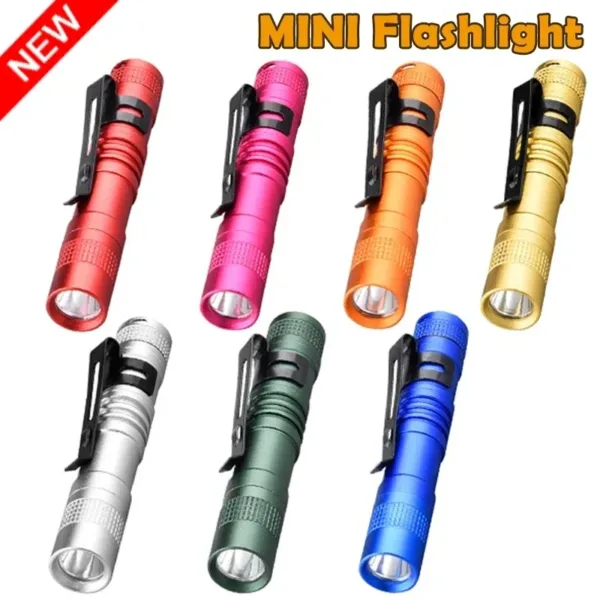 Mini LED Tactical Flashlight with Clip