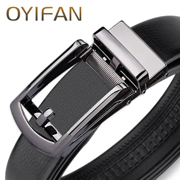 Genuine Leather Adjustable Men's Ratchet Belt