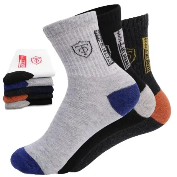 5 Pairs Men’s Breathable Sports Socks Set - Image 2