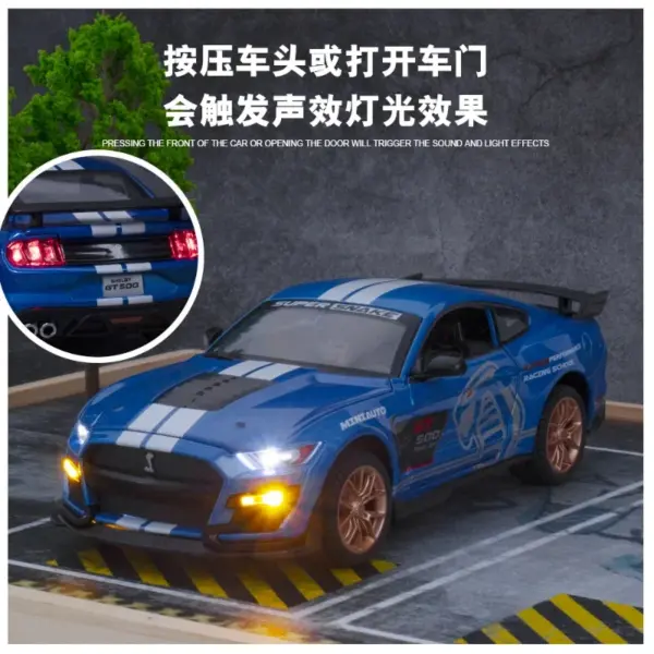 1:24 Ford Mustang Shelby GT500 Diecast Model - Image 3