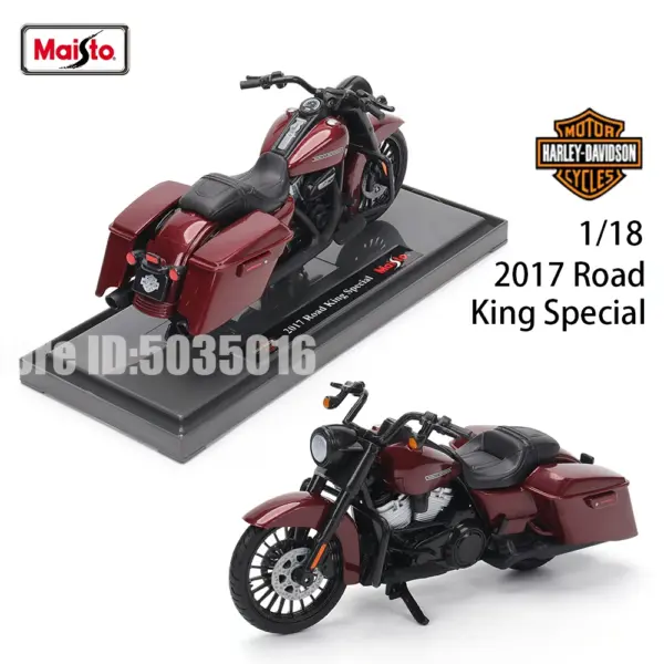 Maisto 1:18 Harley-Davidson Motorcycle Model - Image 4