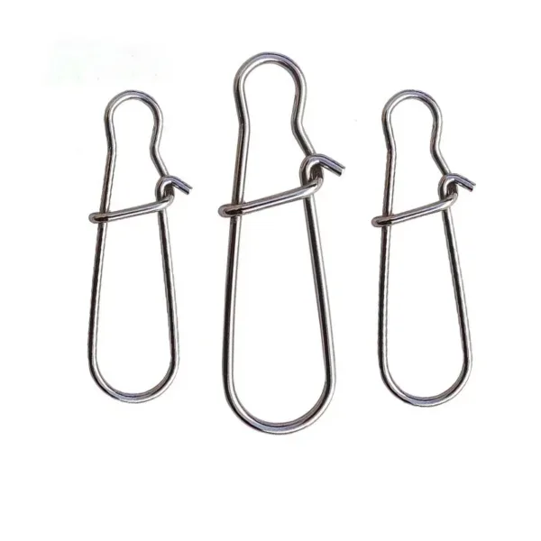 Stainless Steel Fishing Snaps 50pcs Variety - Image 3