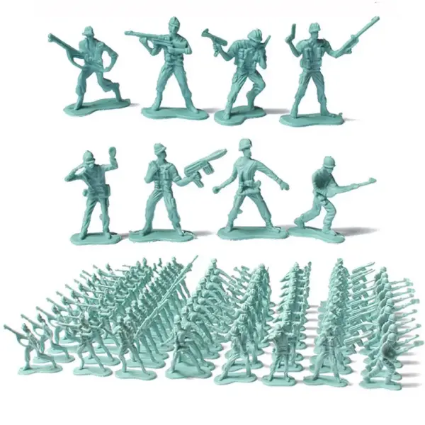 100Pcs Military Plastic Soldier Playset - Image 3