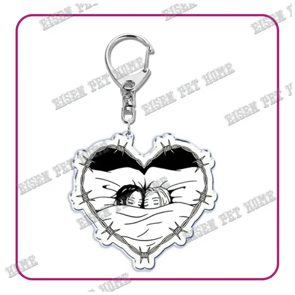 Nana Anime Keychain with Black Stones Pendant - Image 3