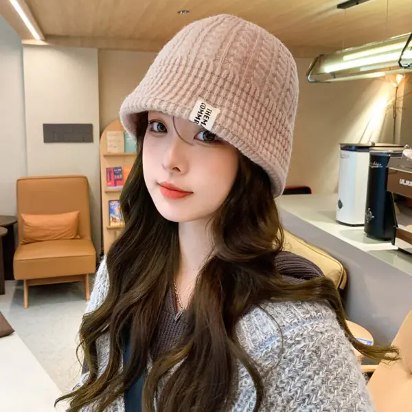 Chic Knit Bucket Hat for Women - Soft Beanie - Image 8