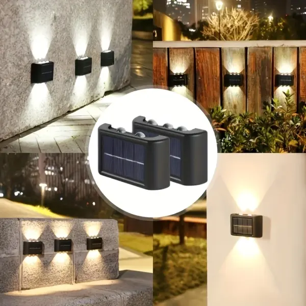 Solar LED Wall Lamp for Garden Decoration