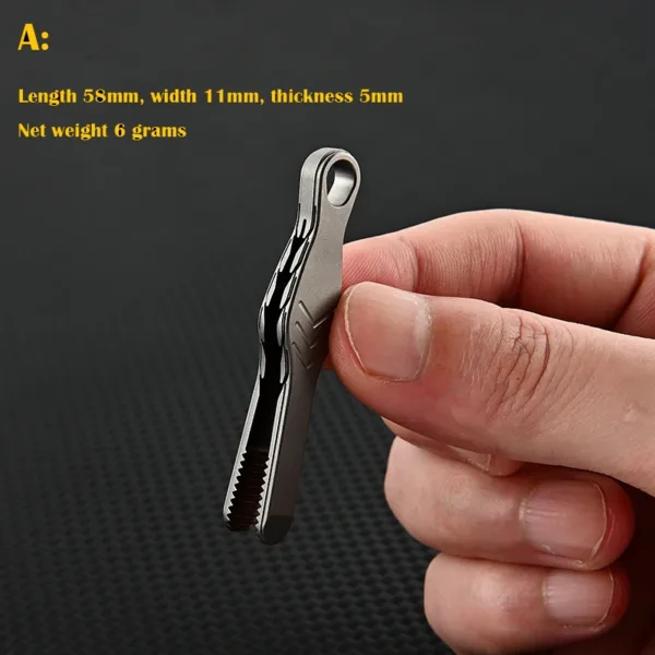 TC4 Titanium Steel Multifunctional Tweezer Tool - Image 7