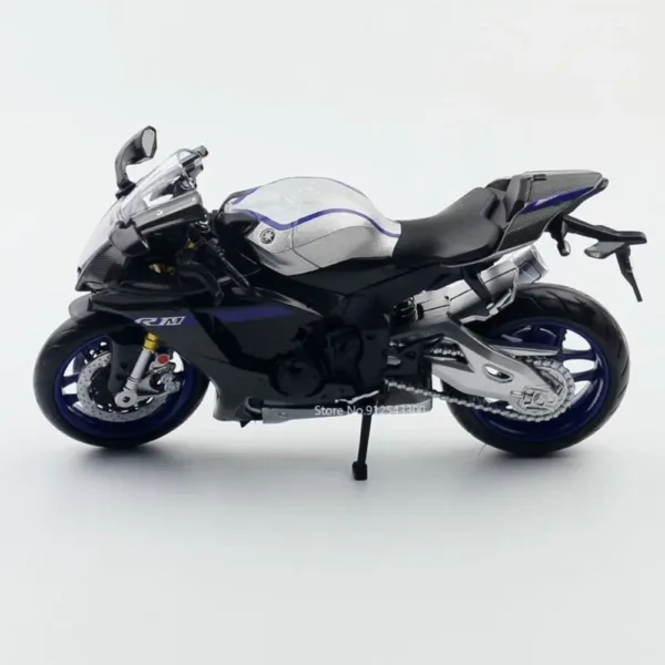 1:12 Yamaha YZF-R1M Motorcycle Diecast Model - Image 5