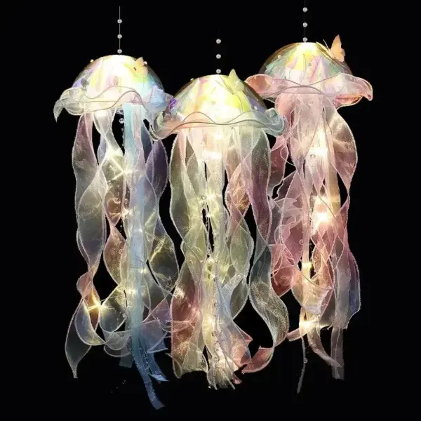 Gradient Jellyfish LED Night Light Decoration