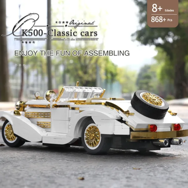 Classic Retro Car Building Block Model Toy - Image 6