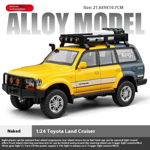 1:24 Toyota Land Cruiser LC80 Diecast Model - Image 11