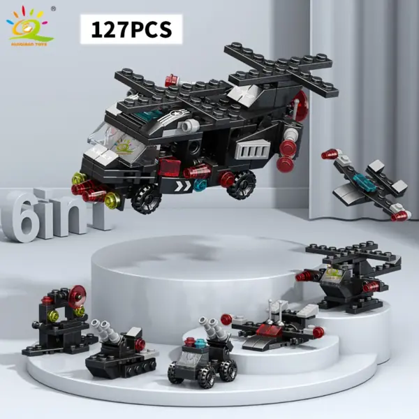 6in1 Police Truck Building Blocks Set - Image 15