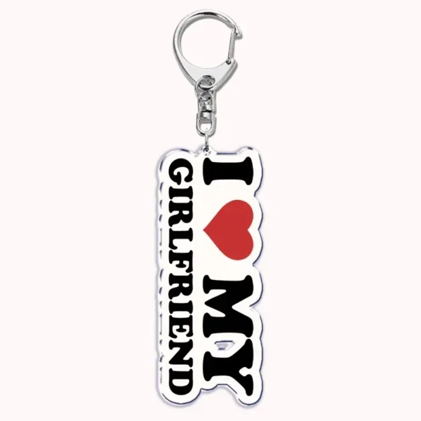 Silver Keychain with Heartfelt Letter Design - Image 3