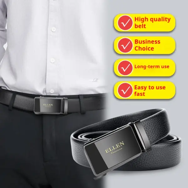 Luxury Genuine Leather Men's Casual Belt - Image 2