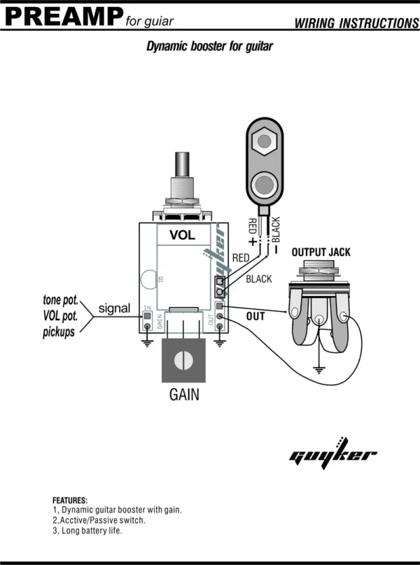 Dynamic Booster Potentiometer for Guitar Use - Image 4