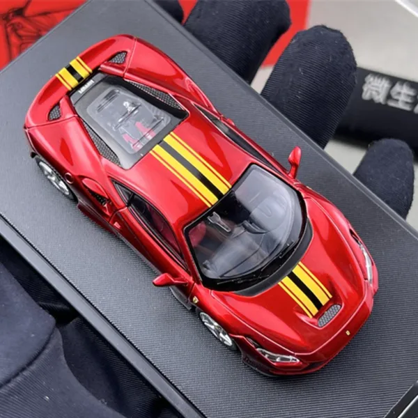 1/64 Ferrari F8 Tributo Diecast Model Car - Image 4