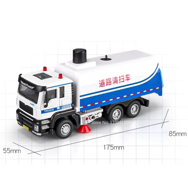 1/50 Scale Road Sweeper Model Toy with Sounds - Image 5