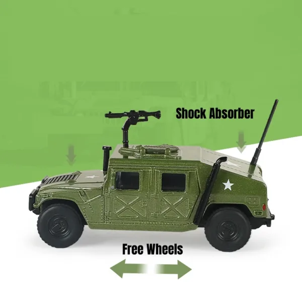 1/64 Scale Hummer H1 Military Model Car - Image 5