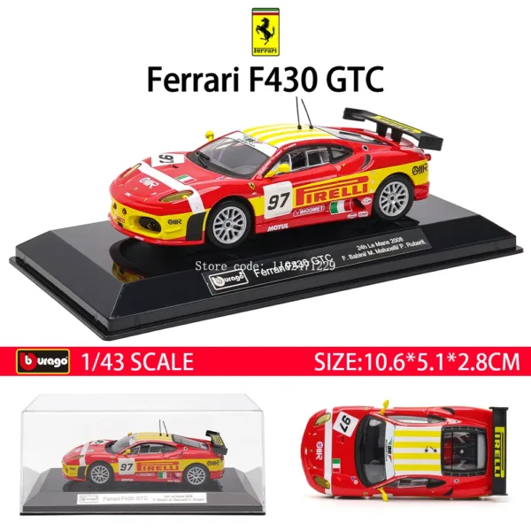 Bburago 1:43 Ferrari Diecast Model Car - Image 12